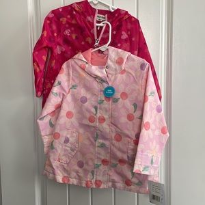 (2) Toddler rain jackets